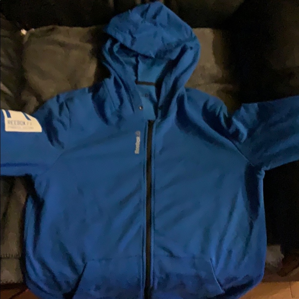 Blue zip up hoodie